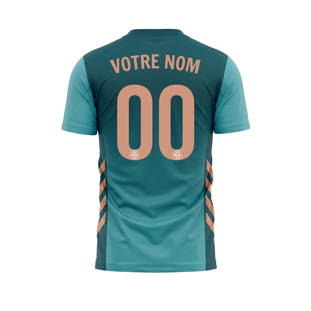 Bleu Foncé Minimaliste Maillot de Football Personnalisé