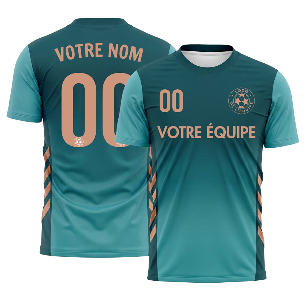 Bleu Foncé Minimaliste Maillot de Football Personnalisé
