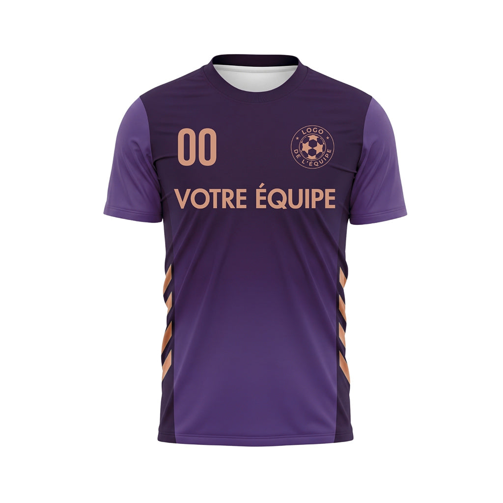 Bleu-Vert Géométrique Motif Maillot de Football Personnalisé