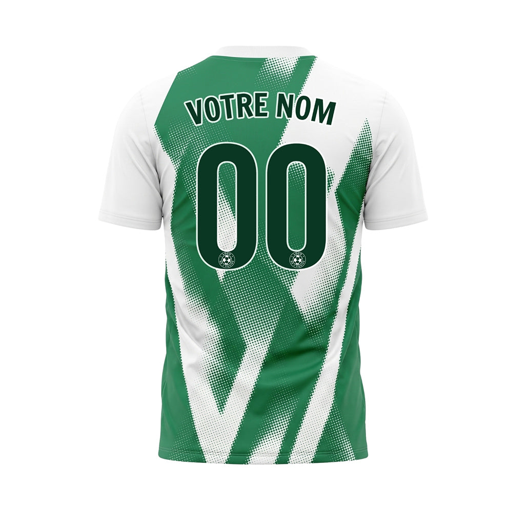 Bleu-Vert Minimaliste Maillot de Football Personnalisé